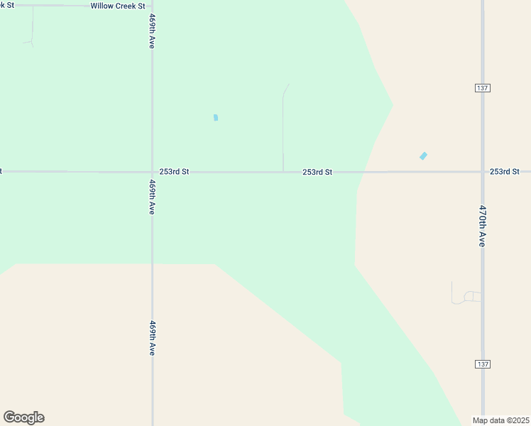 map of restaurants, bars, coffee shops, grocery stores, and more near 46941 253rd Street in Baltic