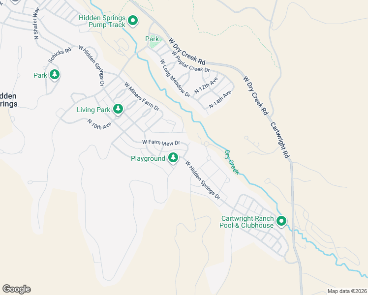 map of restaurants, bars, coffee shops, grocery stores, and more near 3963 West Farm View Drive in Garden City