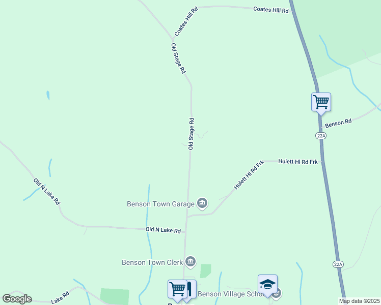 map of restaurants, bars, coffee shops, grocery stores, and more near Old Stage Road in Benson