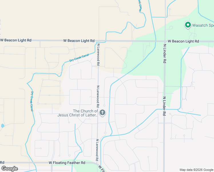 map of restaurants, bars, coffee shops, grocery stores, and more near 2696 North Rivington Way in Eagle