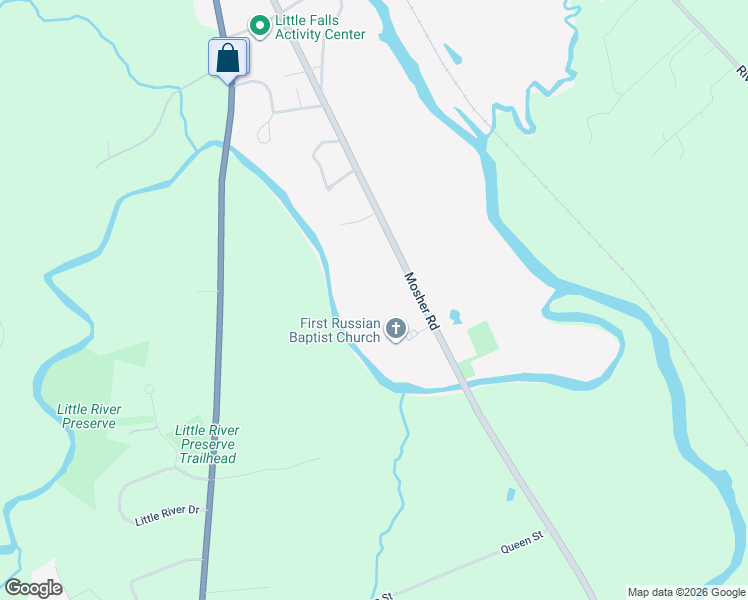 map of restaurants, bars, coffee shops, grocery stores, and more near 199 Mosher Rd in Gorham