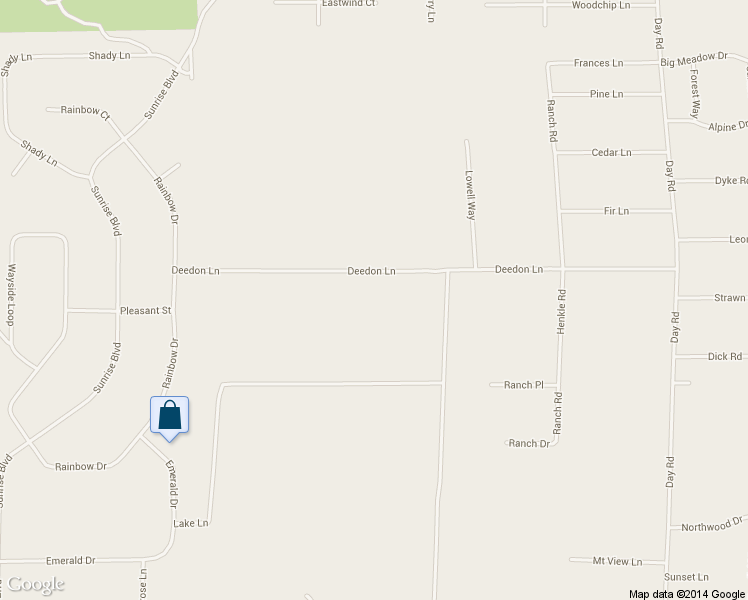 map of restaurants, bars, coffee shops, grocery stores, and more near 15739 Deedon Lane in La Pine