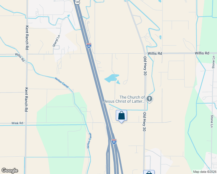 map of restaurants, bars, coffee shops, grocery stores, and more near 15361 Willis Rd in Caldwell