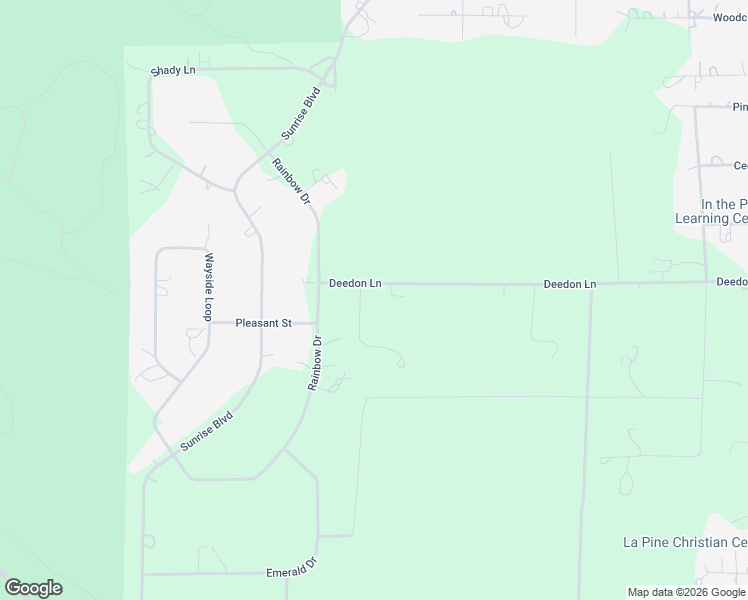 map of restaurants, bars, coffee shops, grocery stores, and more near 15611 Deedon Lane in La Pine