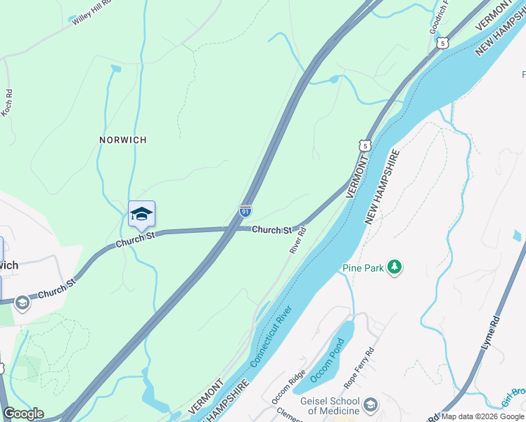 map of restaurants, bars, coffee shops, grocery stores, and more near 185 Church Street in Norwich