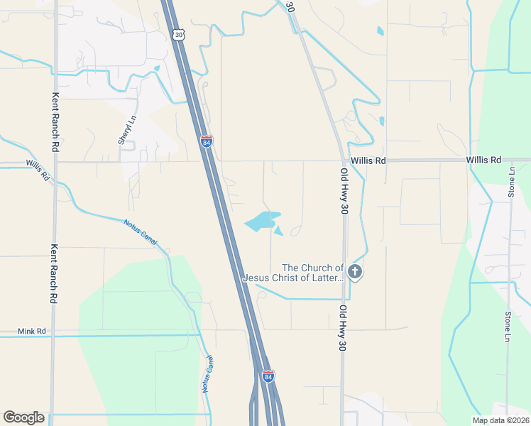 map of restaurants, bars, coffee shops, grocery stores, and more near 15361 Willis Road in Caldwell