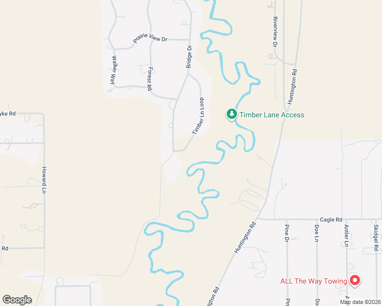 map of restaurants, bars, coffee shops, grocery stores, and more near 52812 Timber Lane Loop in La Pine