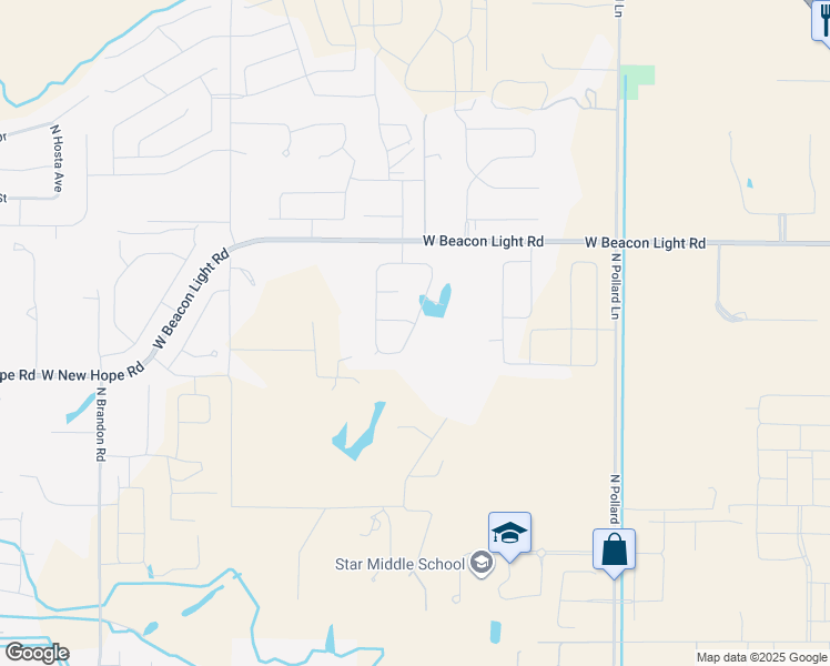 map of restaurants, bars, coffee shops, grocery stores, and more near 9655 West Beacon Light Road in Star