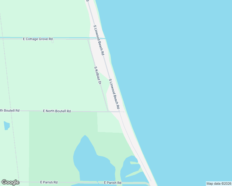 map of restaurants, bars, coffee shops, grocery stores, and more near 683 South Linwood Beach Road in Linwood