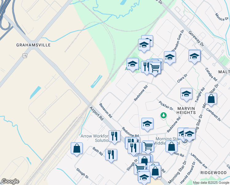 map of restaurants, bars, coffee shops, grocery stores, and more near 7776 Benavon Road in Mississauga