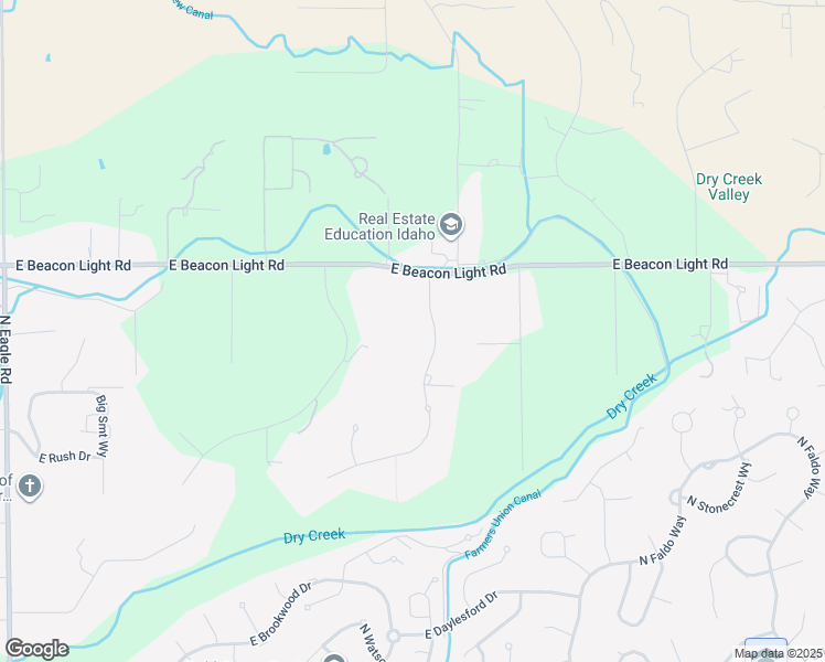 map of restaurants, bars, coffee shops, grocery stores, and more near 2657 North Vizcaya Way in Eagle