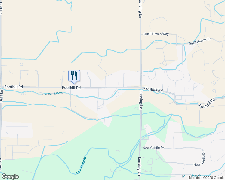 map of restaurants, bars, coffee shops, grocery stores, and more near 9201 Foothill Road in Middleton