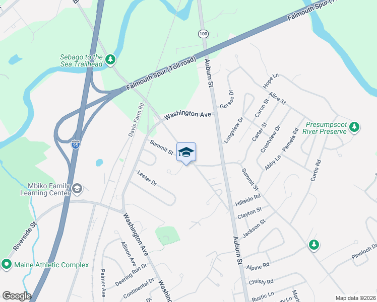 map of restaurants, bars, coffee shops, grocery stores, and more near 145 Lambert Street in Portland