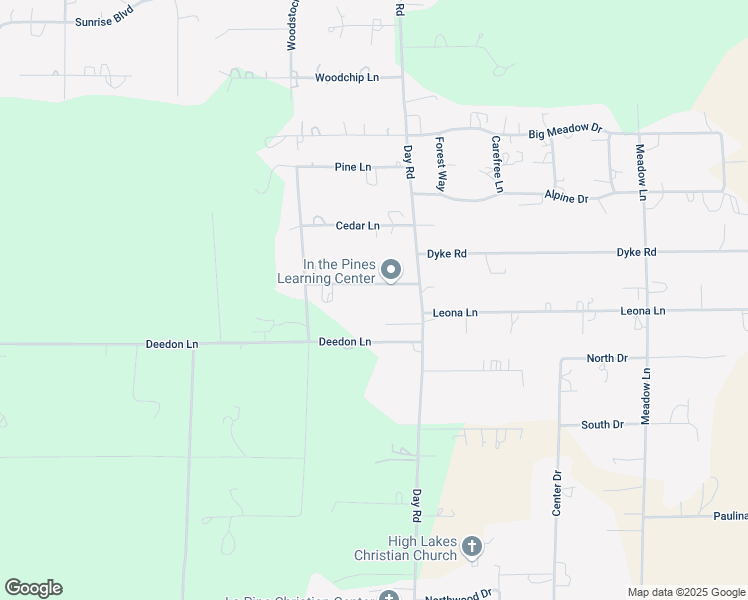 map of restaurants, bars, coffee shops, grocery stores, and more near 15955 Fir Lane in La Pine