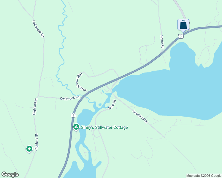 map of restaurants, bars, coffee shops, grocery stores, and more near River Street in Ashland