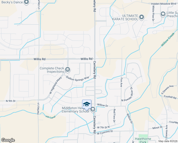 map of restaurants, bars, coffee shops, grocery stores, and more near 1778 Prairie View Way in Middleton