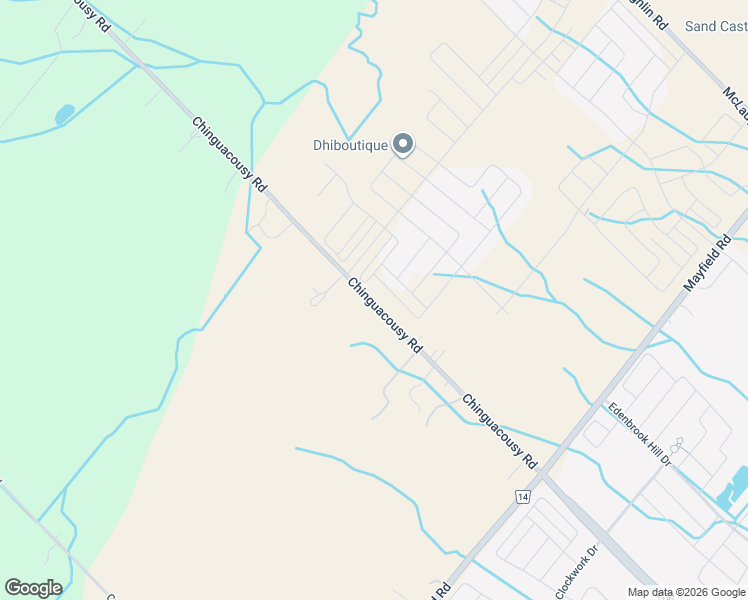 map of restaurants, bars, coffee shops, grocery stores, and more near 12259 Chinguacousy Road in Regional Municipality of Peel