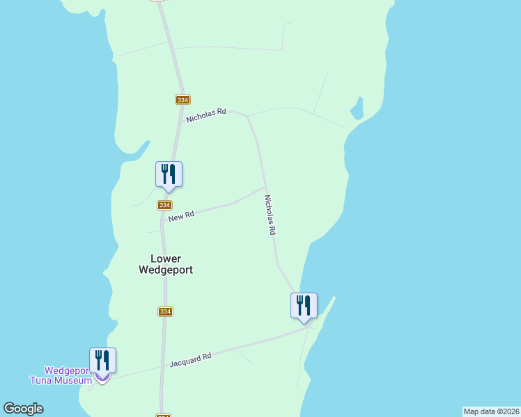 map of restaurants, bars, coffee shops, grocery stores, and more near 164 Nicholas Road in Argyle