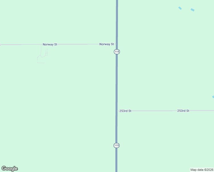 map of restaurants, bars, coffee shops, grocery stores, and more near 25283 475th Avenue in Baltic