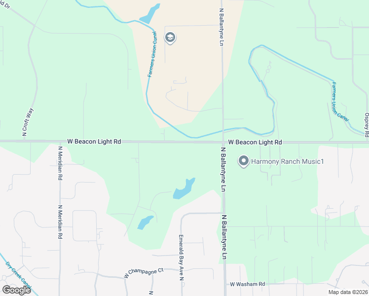 map of restaurants, bars, coffee shops, grocery stores, and more near 2380 West Beacon Light Road in Eagle