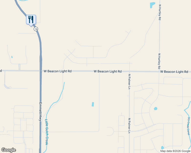 map of restaurants, bars, coffee shops, grocery stores, and more near 7469 West Beacon Light Road in Eagle