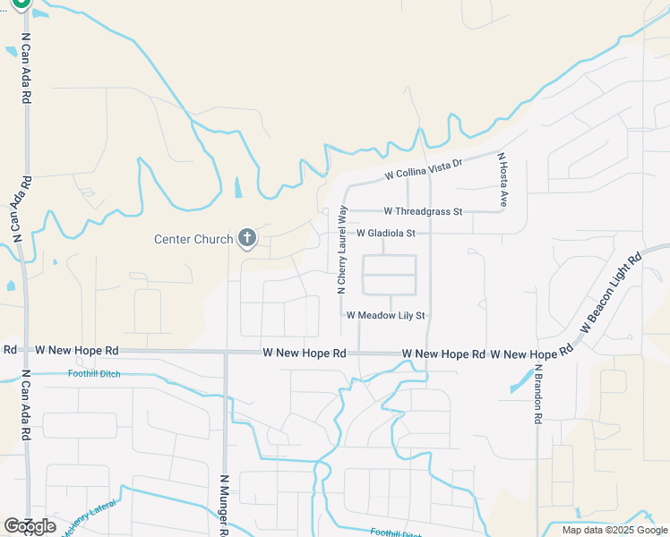 map of restaurants, bars, coffee shops, grocery stores, and more near 3131 North Cherry Laurel Way in Star