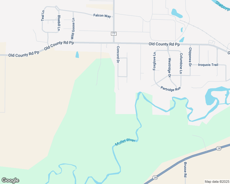 map of restaurants, bars, coffee shops, grocery stores, and more near 217 Concord Drive in Sheboygan Falls