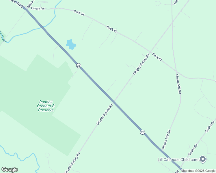 map of restaurants, bars, coffee shops, grocery stores, and more near 12 Strouts Way in Gorham