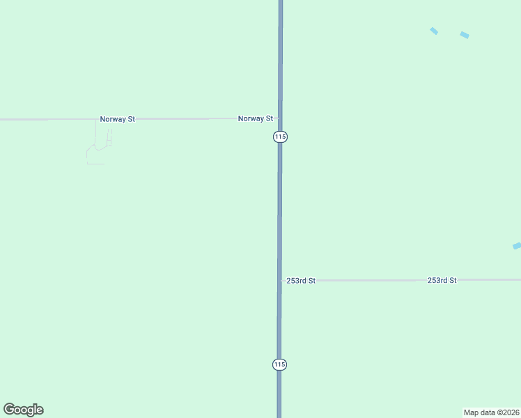 map of restaurants, bars, coffee shops, grocery stores, and more near 25283 475th Avenue in Baltic