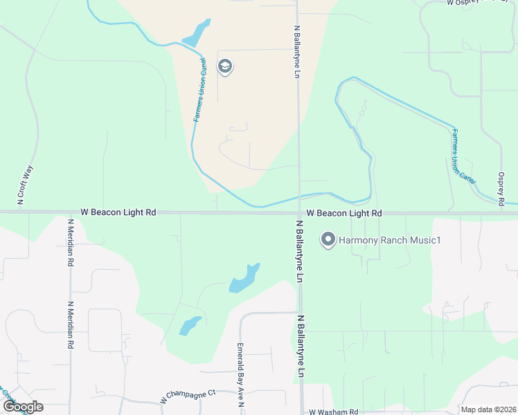 map of restaurants, bars, coffee shops, grocery stores, and more near 2380 W Beacon Light Rd in Eagle