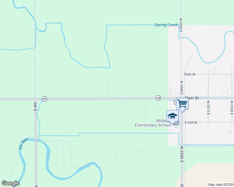 map of restaurants, bars, coffee shops, grocery stores, and more near 3444-3488 Roberts Highway in Menan