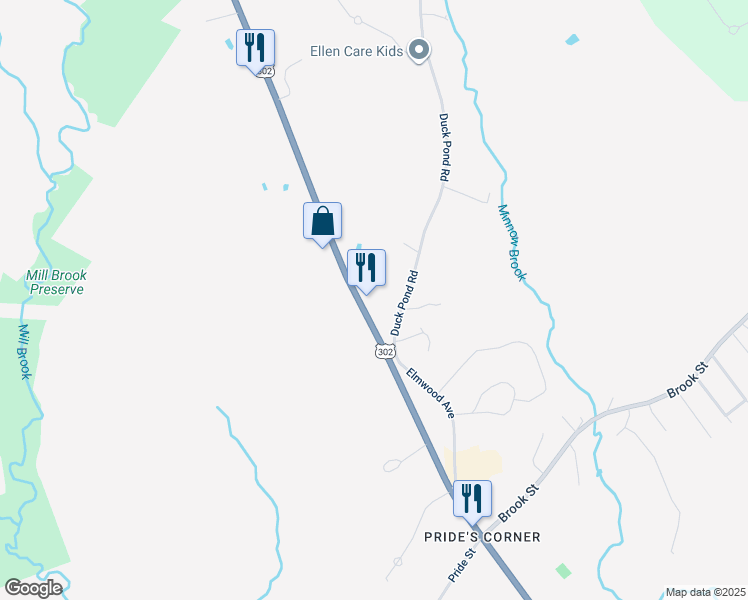 map of restaurants, bars, coffee shops, grocery stores, and more near 581 Bridgton Road in Westbrook