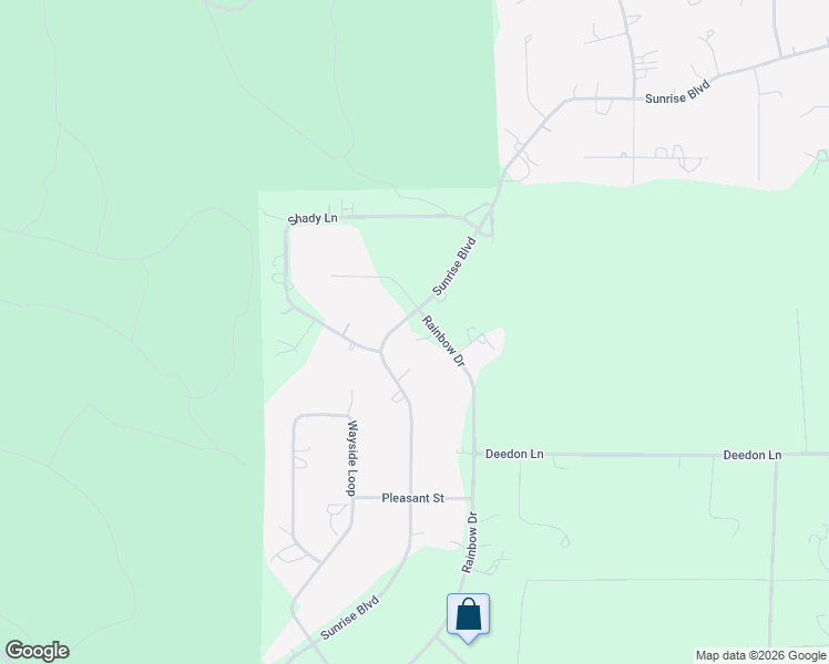 map of restaurants, bars, coffee shops, grocery stores, and more near 52864 Sunrise Boulevard in La Pine