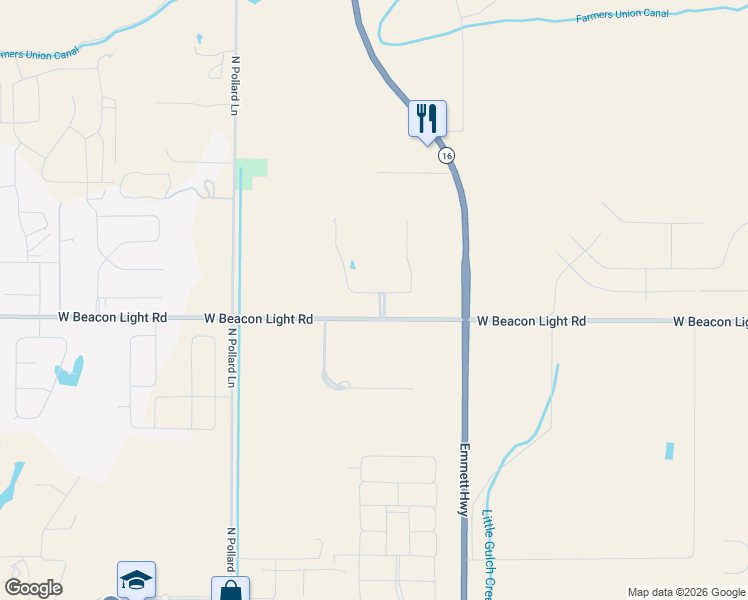 map of restaurants, bars, coffee shops, grocery stores, and more near 8635 West Rioja Street in Star