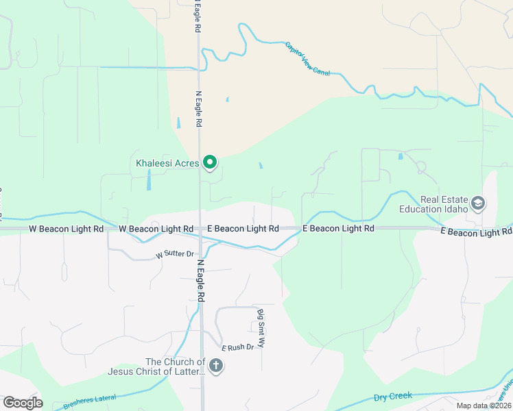 map of restaurants, bars, coffee shops, grocery stores, and more near 278 East Beacon Light Road in Eagle