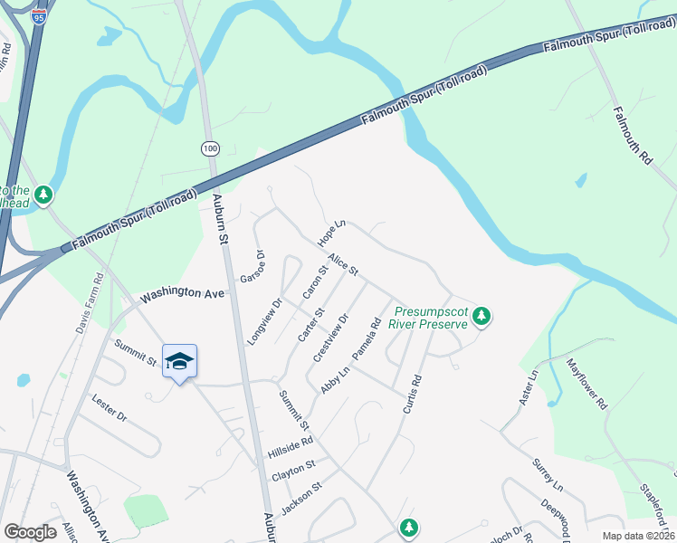 map of restaurants, bars, coffee shops, grocery stores, and more near 57 Alice Street in Portland