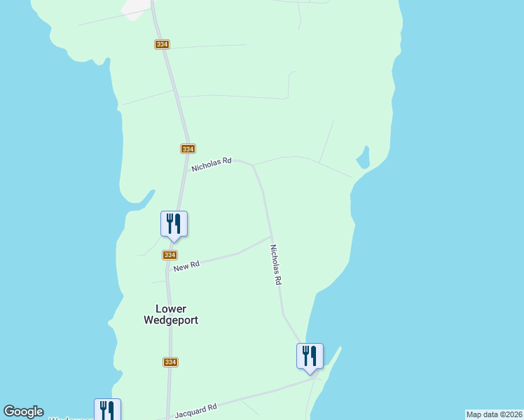 map of restaurants, bars, coffee shops, grocery stores, and more near 114 Nicholas Road in Argyle