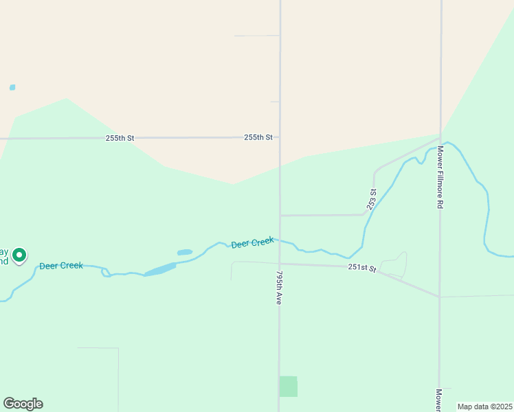 map of restaurants, bars, coffee shops, grocery stores, and more near 25307 795th Avenue in Spring Valley