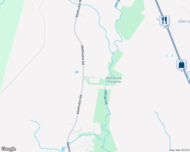 map of restaurants, bars, coffee shops, grocery stores, and more near 847 Methodist Road in Westbrook