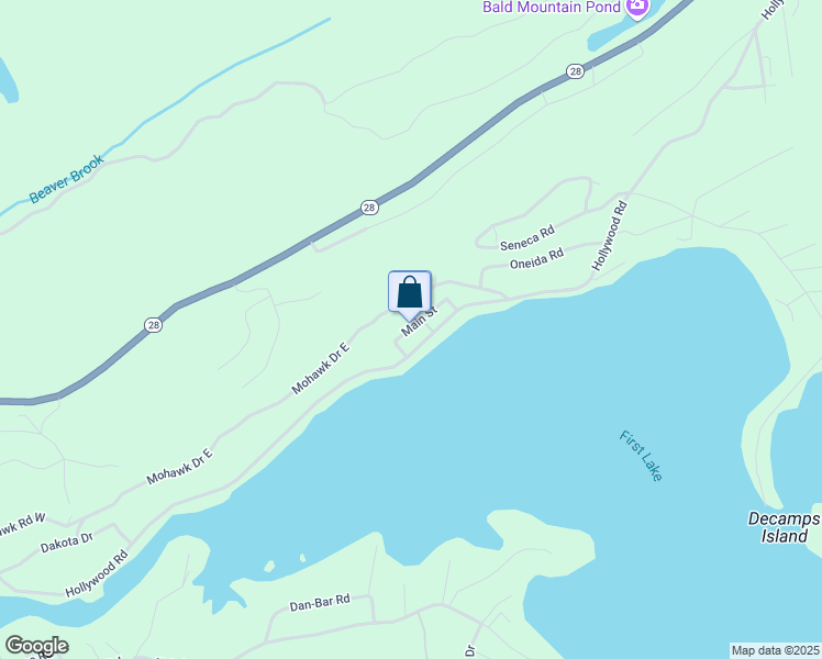 map of restaurants, bars, coffee shops, grocery stores, and more near Main Street in Old Forge