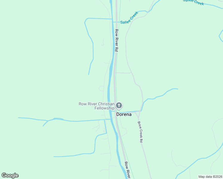 map of restaurants, bars, coffee shops, grocery stores, and more near 37536 Row River Road in Dorena