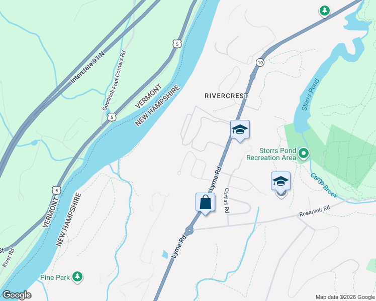 map of restaurants, bars, coffee shops, grocery stores, and more near 15 Cedar Drive in Hanover