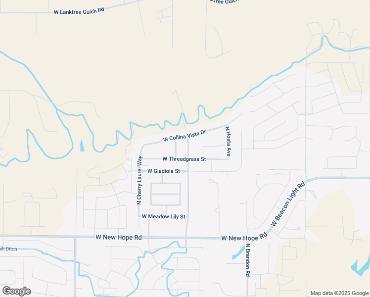 map of restaurants, bars, coffee shops, grocery stores, and more near 3407 North Roseland Way in Star