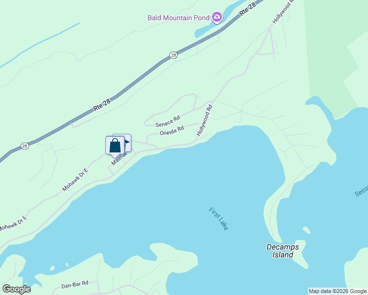 map of restaurants, bars, coffee shops, grocery stores, and more near 612 Hollywood Road in Old Forge