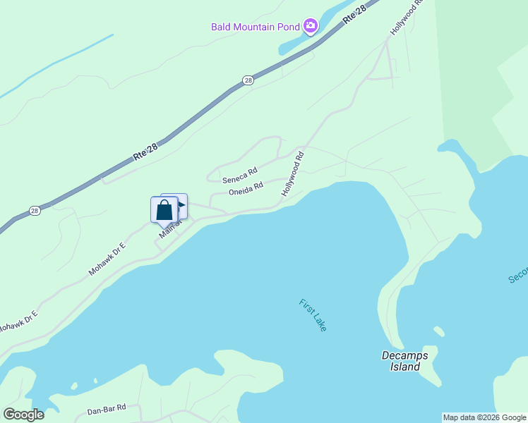 map of restaurants, bars, coffee shops, grocery stores, and more near 612 Hollywood Road in Old Forge