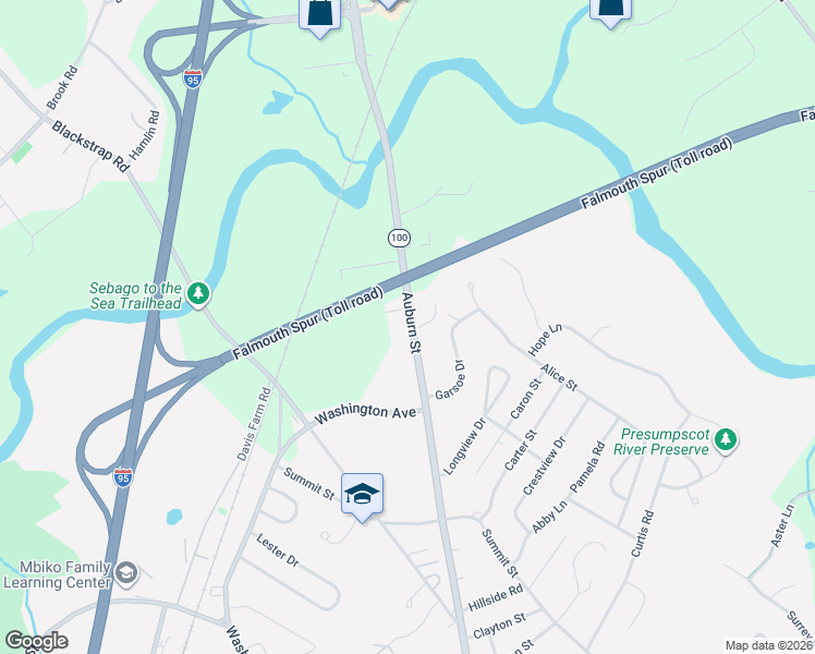 map of restaurants, bars, coffee shops, grocery stores, and more near 680 Auburn Street in Portland