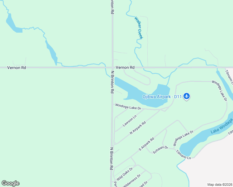 map of restaurants, bars, coffee shops, grocery stores, and more near 5831-5869 North Brinton Road in Lake Station