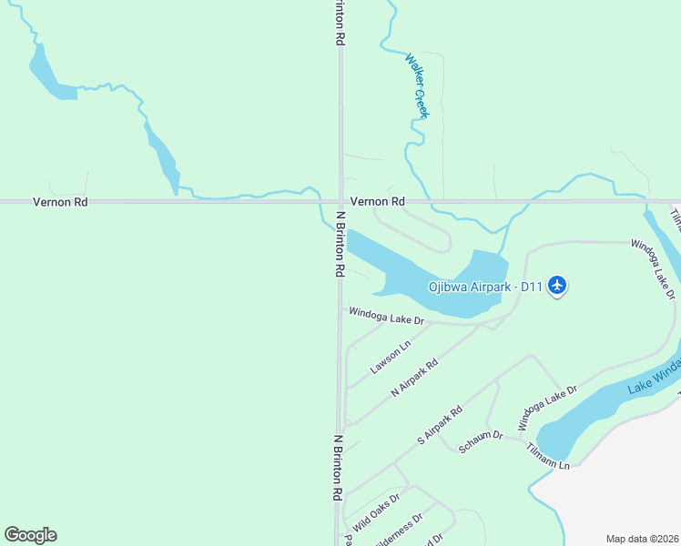 map of restaurants, bars, coffee shops, grocery stores, and more near 5831 North Brinton Road in Lake