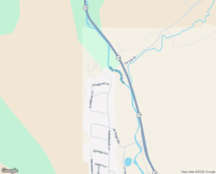 map of restaurants, bars, coffee shops, grocery stores, and more near 220 Hulen Way in Ketchum