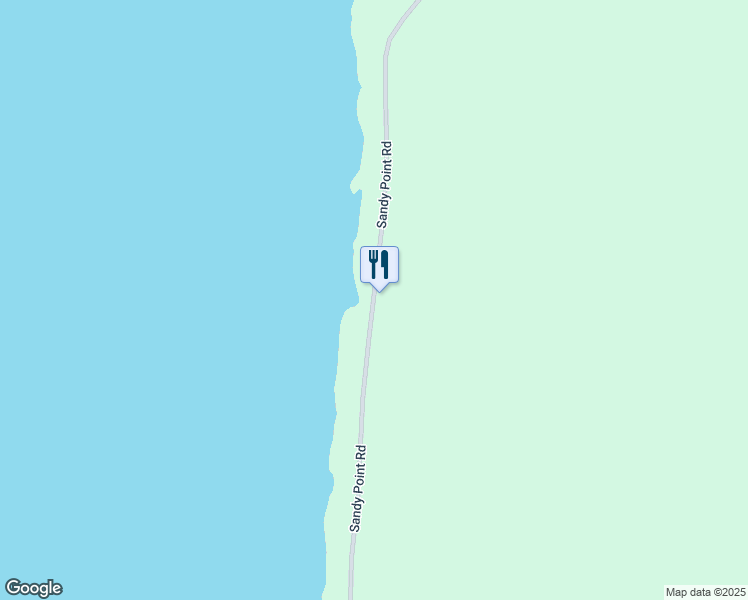map of restaurants, bars, coffee shops, grocery stores, and more near Sandy Point Road in Shelburne